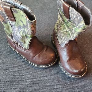 Faded Glory Toddler Size 7c Boys Camo Boots